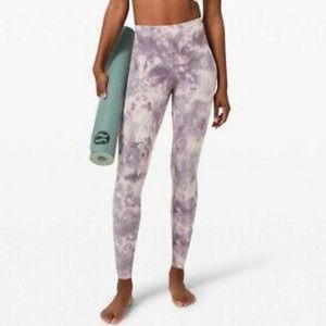 LULULEMON Align 28" Pants- Diamond Dye Pink Bliss Graphite Purple Size 8